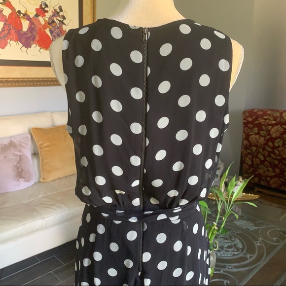 DRESS BARN POLKA DOT JUMPSUIT SIZE 10 - Picture 4 of 9
